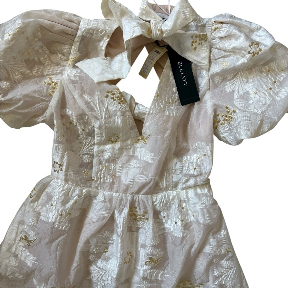 Elliatt White Puff Sleeve Mini Dress - Picture 11 of 15